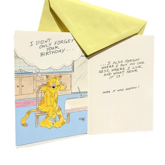 41 New Funny Vintage Characters Birthday Getting Older Greeting Cards Envelopes - Picture 3 of 9